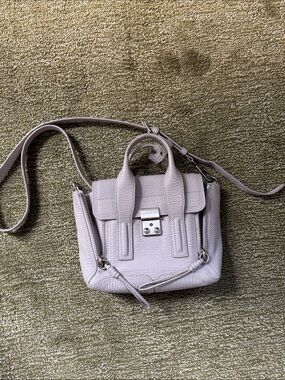 Philip Lim Women’s Grey Leather Crossbody Bag